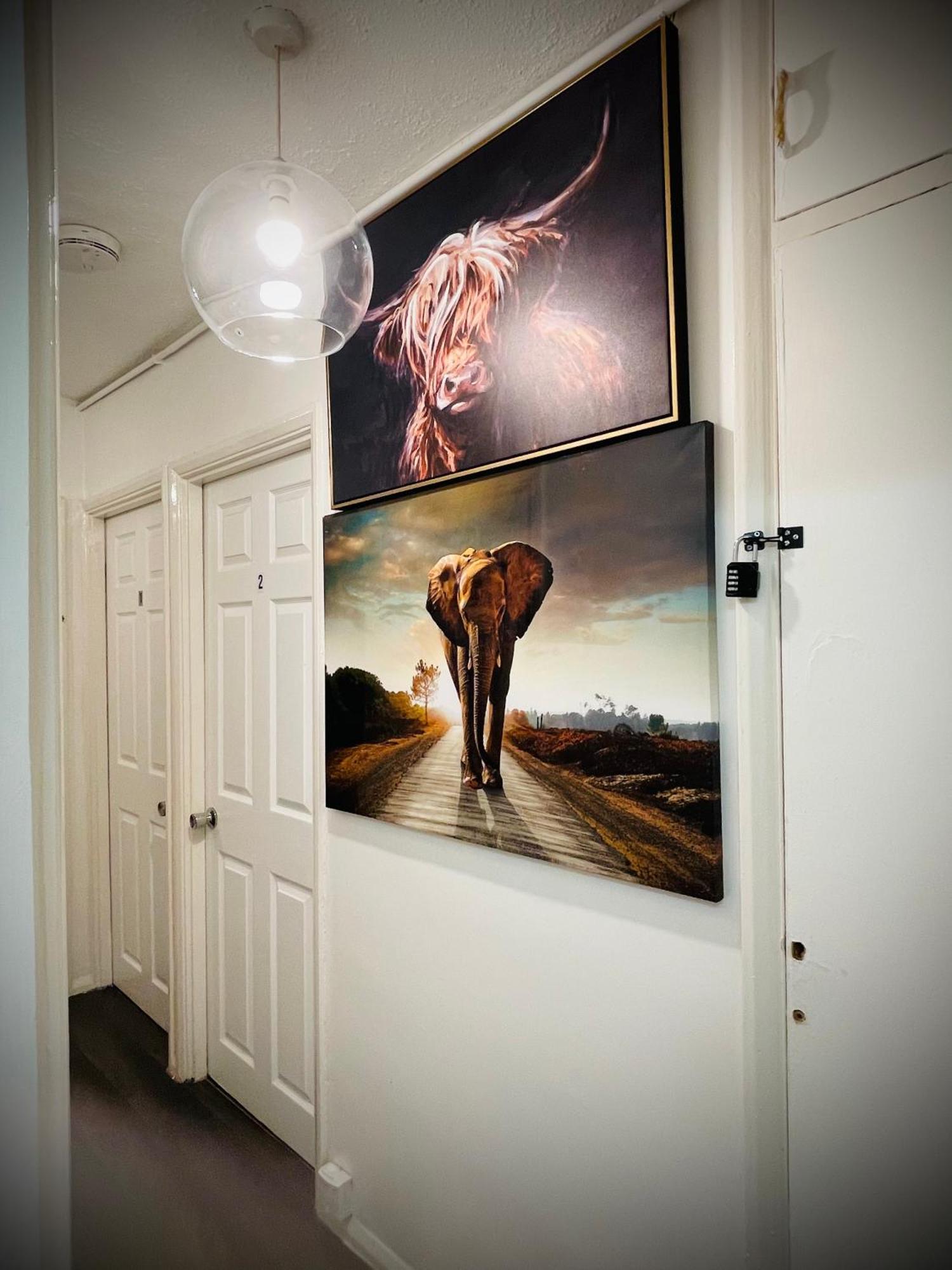 R3 Superking Sized Bed & 75" Tv On The Wall In Clapham Appartement Londen Buitenkant foto